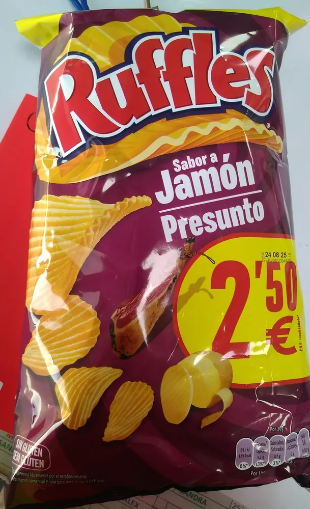 Ruffles sabor jamón