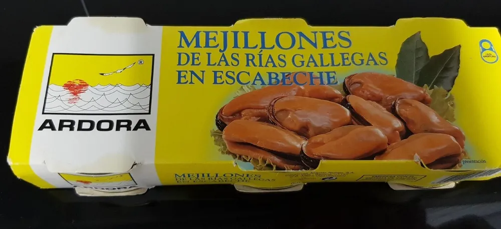 Mejillones de las rías gallegas en escabeche