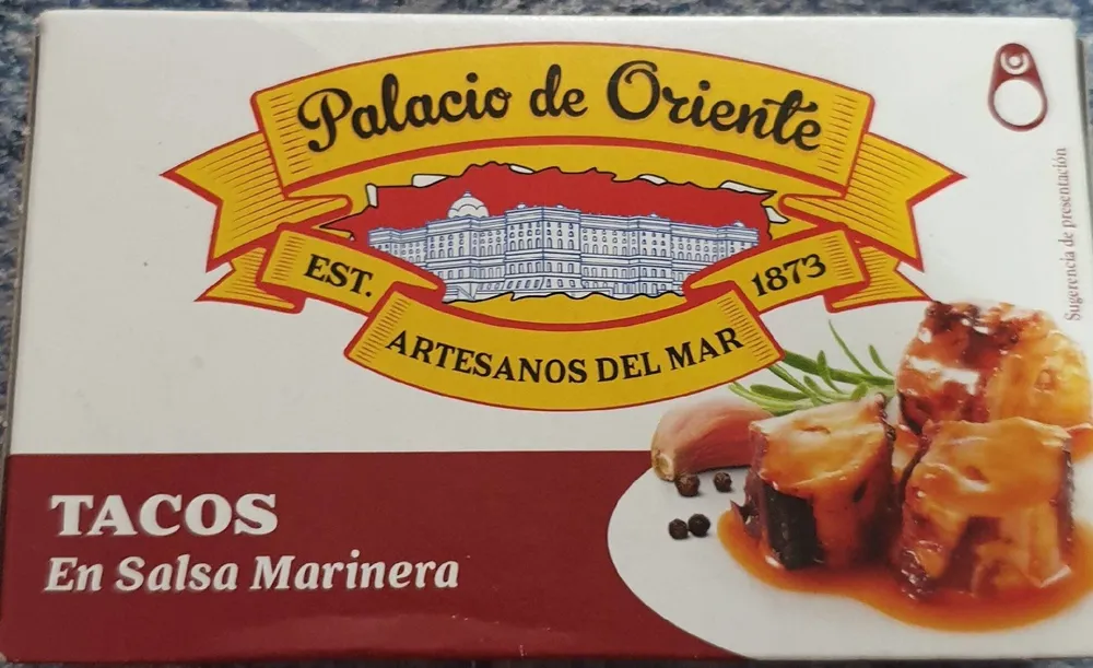 Tacos en salsa marinera
