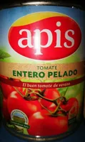 Tomate al natural entero pelado