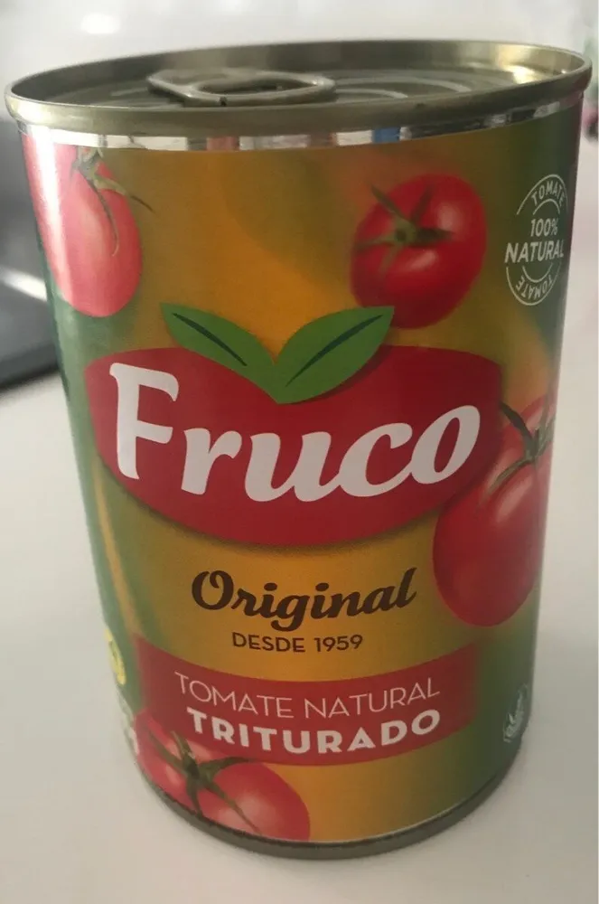 Tomate natural triturado