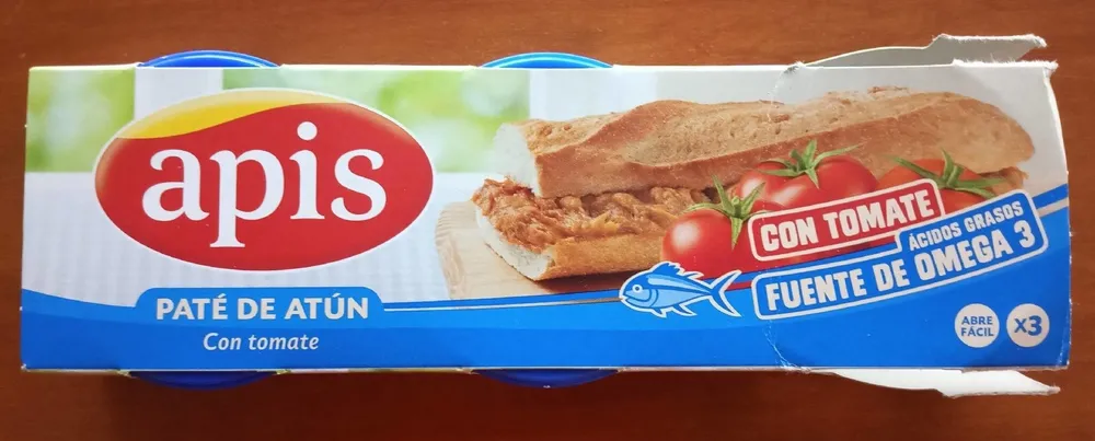 Paté de atún con tomate