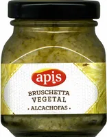 Bruschetta vegetal de alcachofas