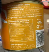 Paté de hígado de cerdo