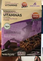 Barritas cereales con chocolate