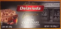 Turrón ron con pasas