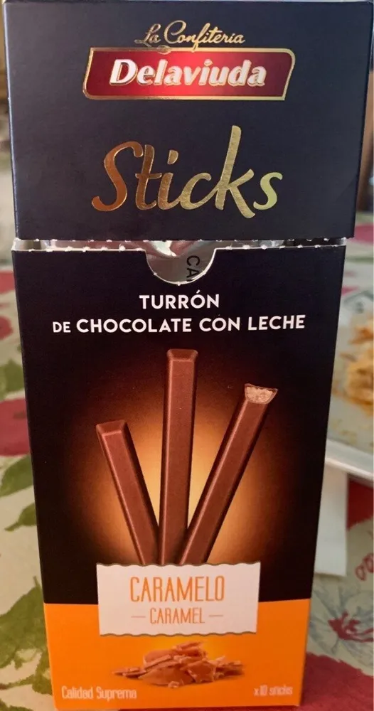 Caramel Milk Chocolate Sticks, Caramel