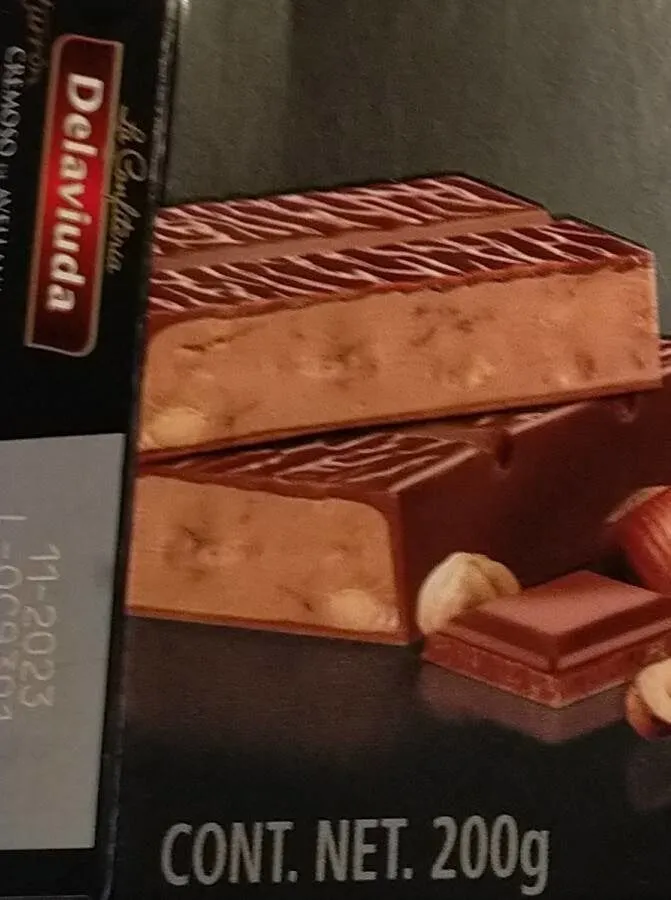 Turrón cremoso de avellana