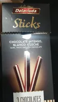 Sticks, chocolate intenso, blanco y leche