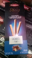 sticks cacahuete y chocolate