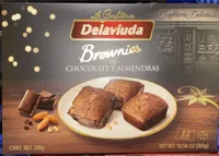 Brownie de chocolate y almendras