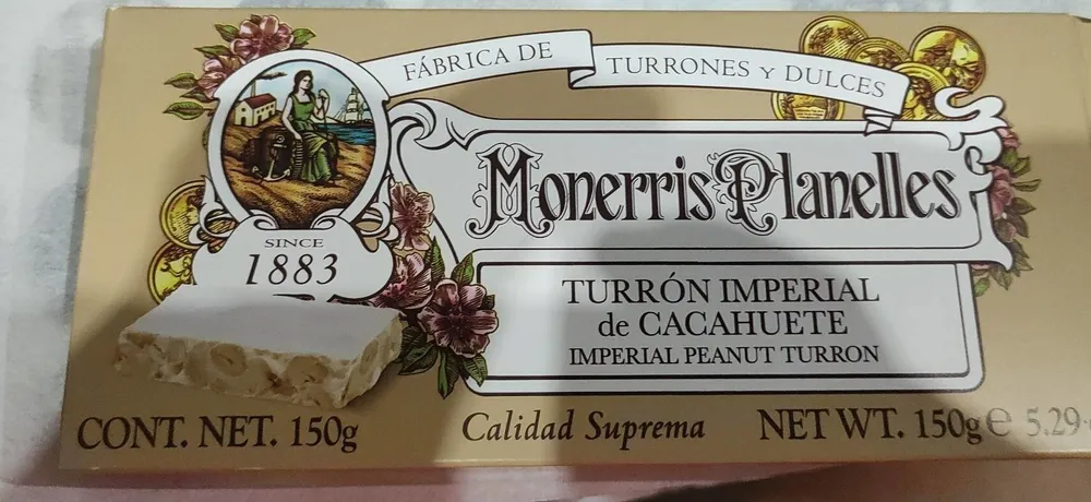 Turrón Imperial de cacahuete
