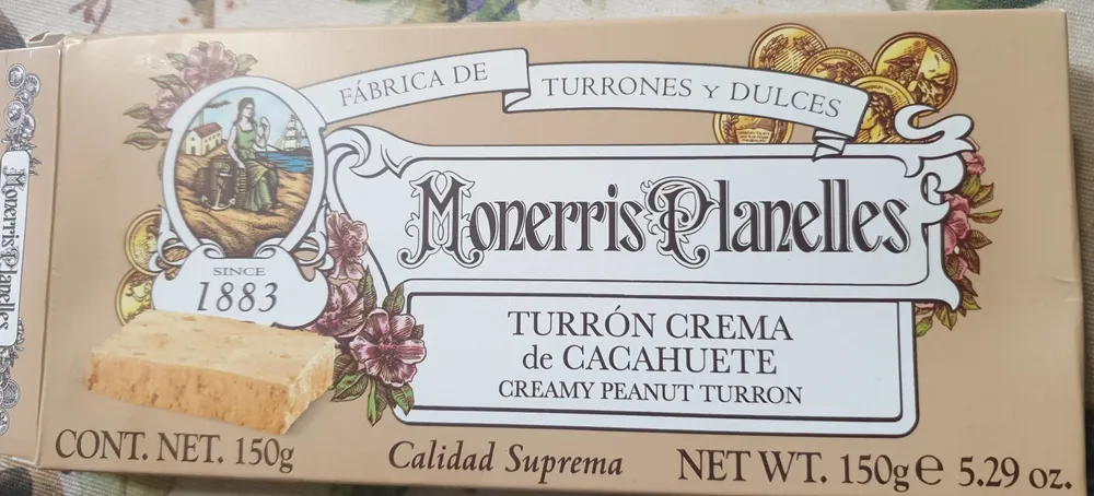 Turrón Crema de Cacahuete