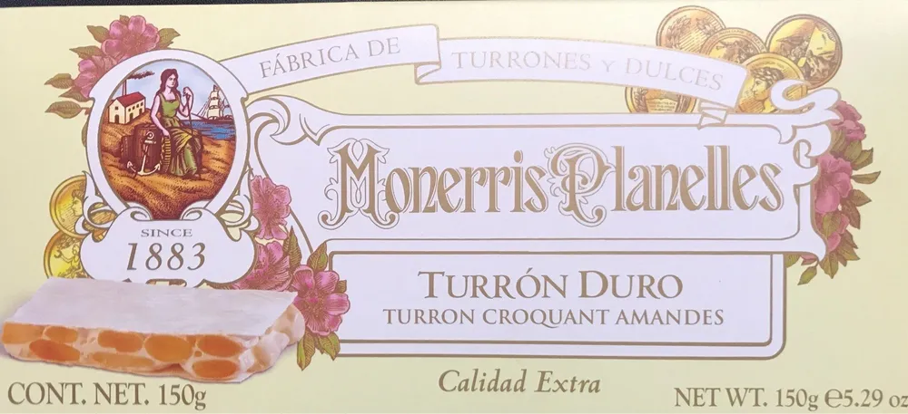 Turrón de almendra duro
