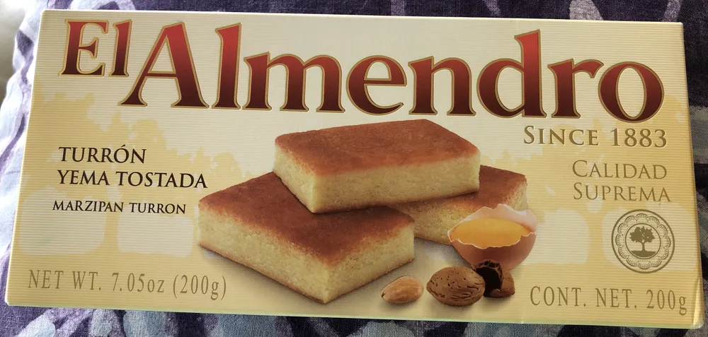 El Almendro Toasted Egg Yolk Turron (yema Tostada) 7oz (200 G)
