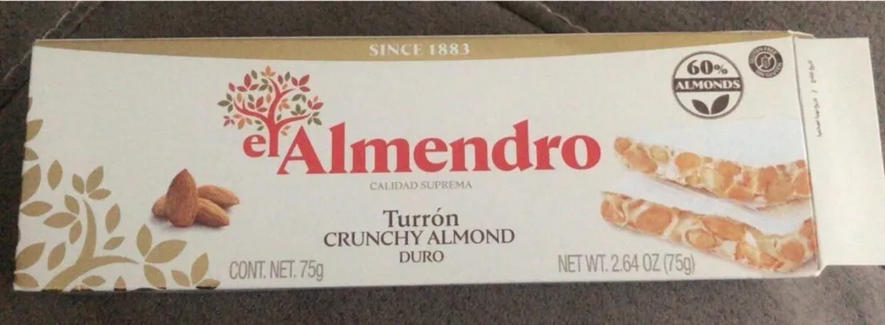 EL ALMENDRO - Turrón Crunchy Almond Duro