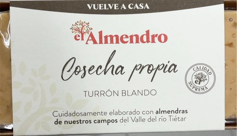 Turrón blando Cosecha propia