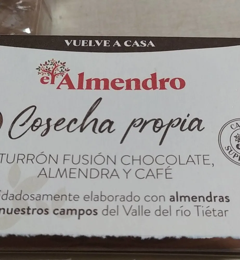 Turrón fusión chocolate, almendra y café