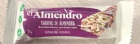 Barritas de almendra, chocolate blanco con frutos rojos