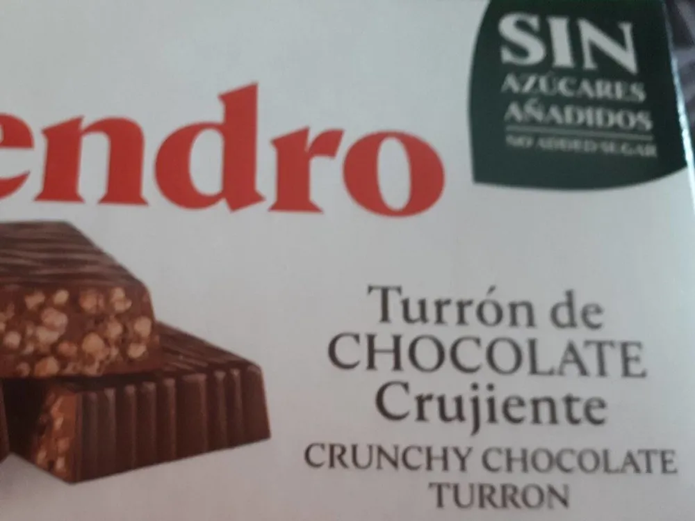 Turrón de chocolate crujiente