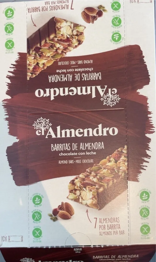 Barritas de almendra