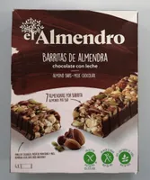 Barritas de almendra chocolate con leche