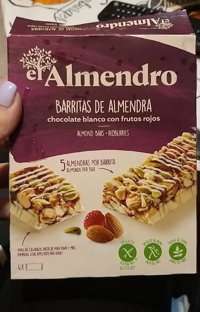 Barritas de almendra
