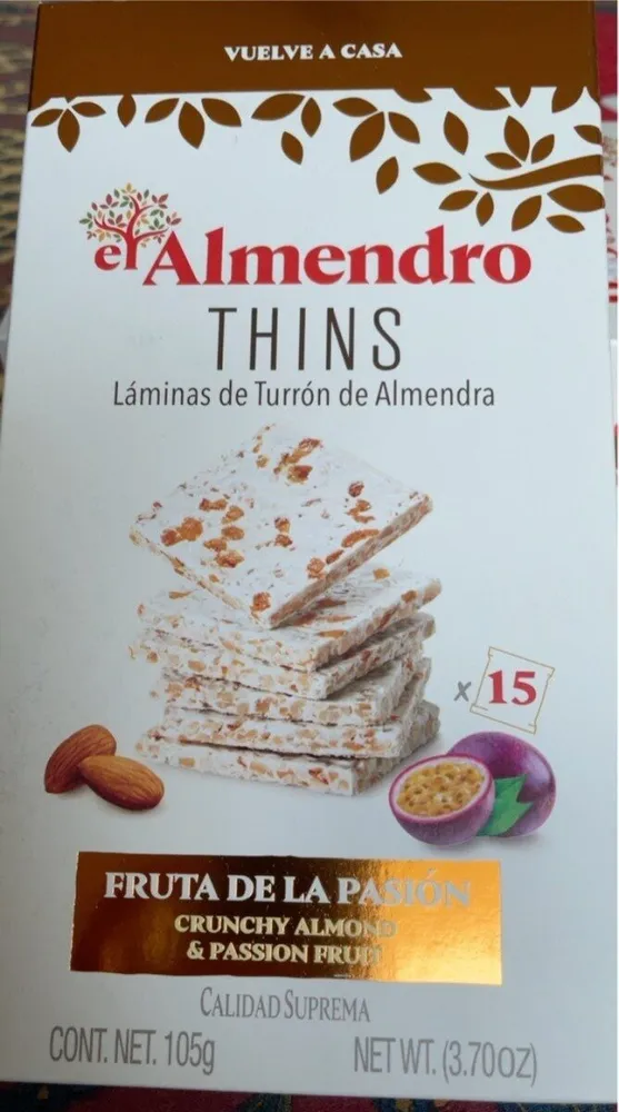 Turron amandes & fruit de la passion