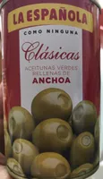 Aceites verdes rellenas de anchoa