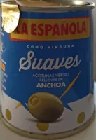 Aceitunas verdes rellenas de anchoa