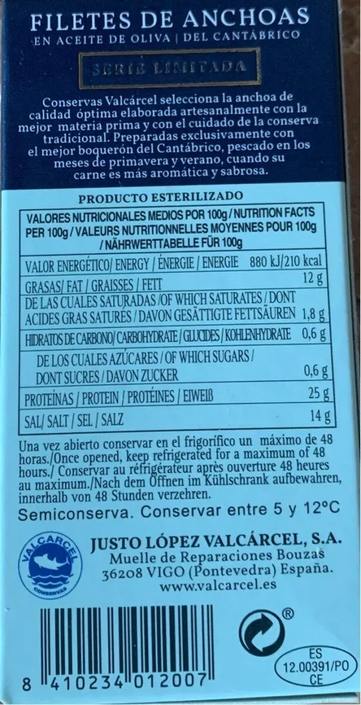 Filetes de Anchoas