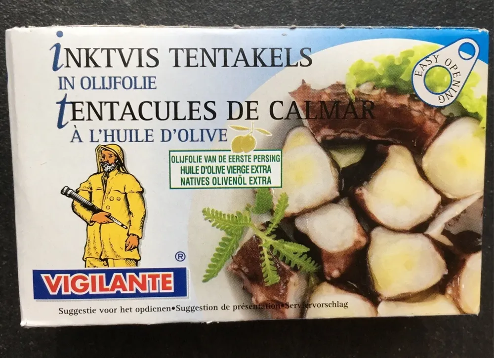 Tentacules de calmar à l'huile d'olive