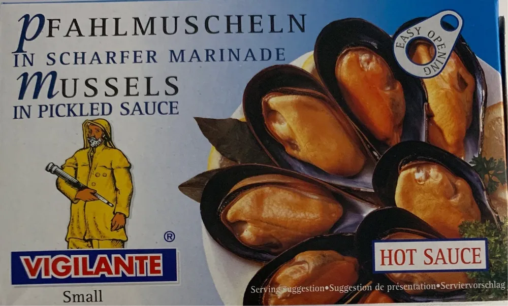 Mejillones en escabeche picante