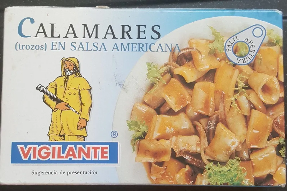 Calamares En Salsa Americana Vigilante 112GR
