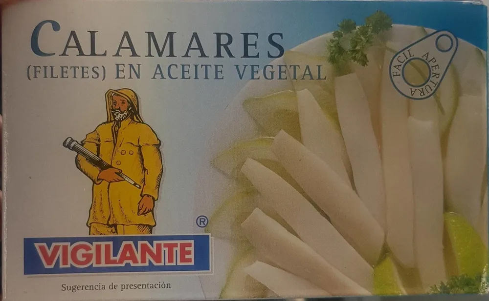 Calamares en aceite vegetal