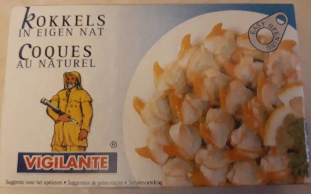 Coques au naturel