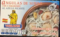 Angulas de Surimi con Camarones