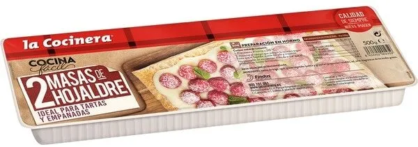 Masa de hojaldre extendida