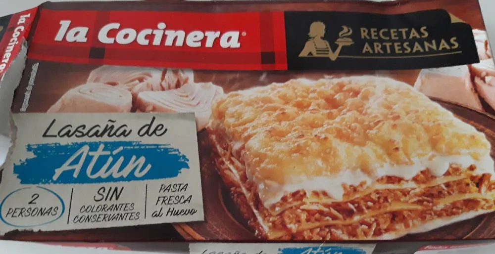 Lasaña de atún