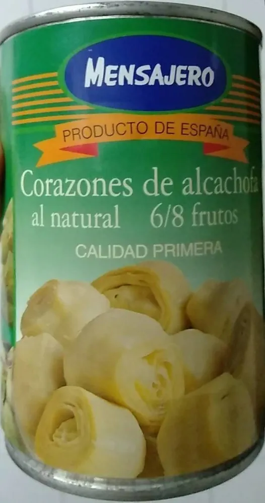 Corazones de alcachofa al natural