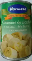 Corazones de alcachofa al natural