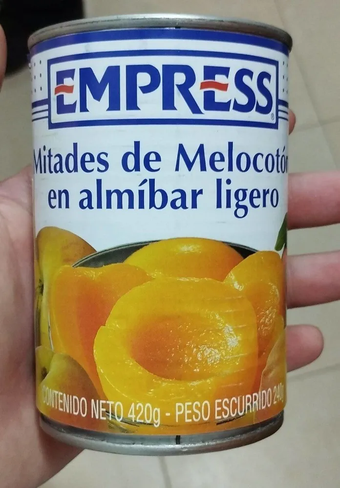Mitades de Melocotón en almíbar ligero