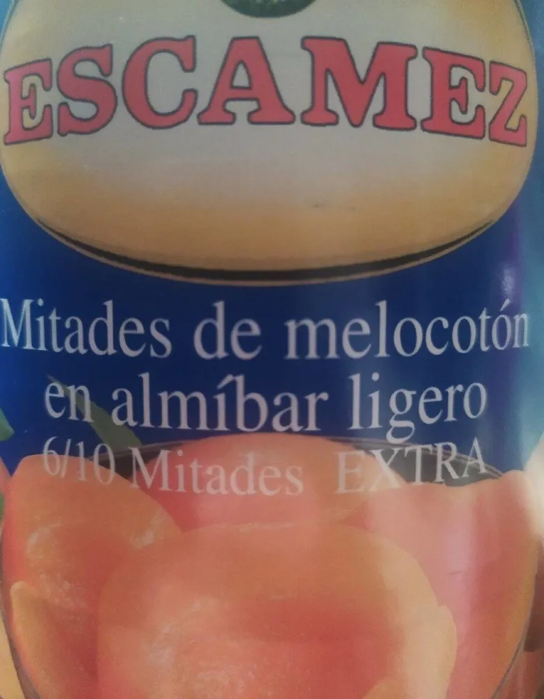 Melocotón en almíbar