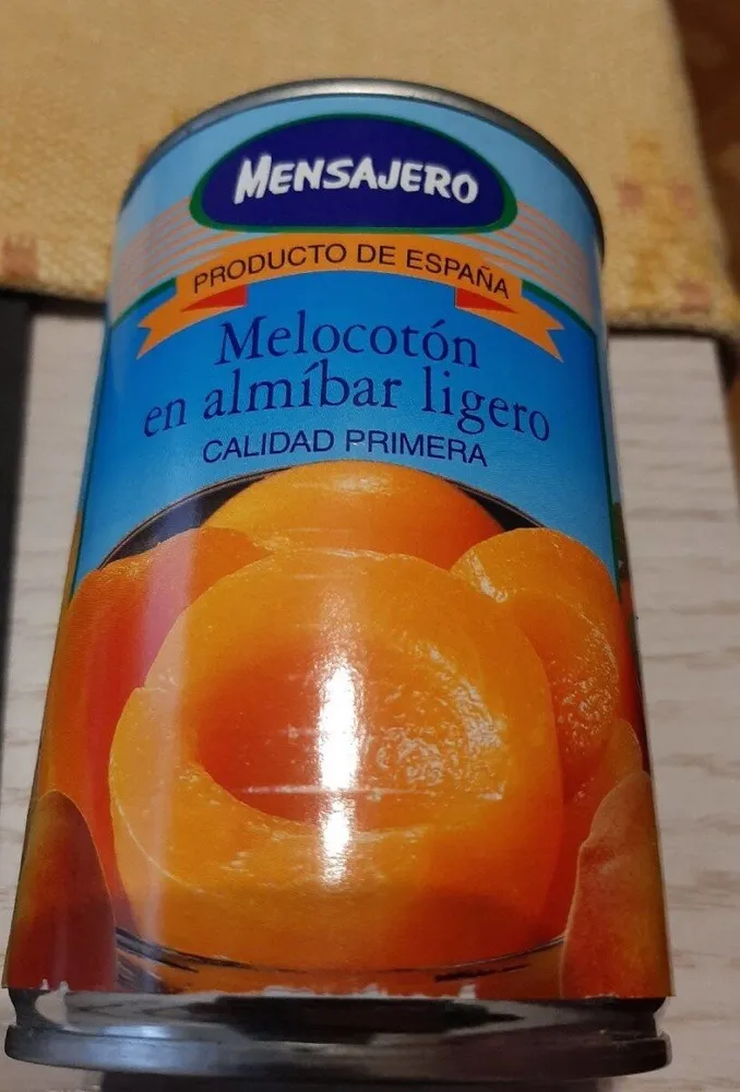 Melocotón en almíbar lugero