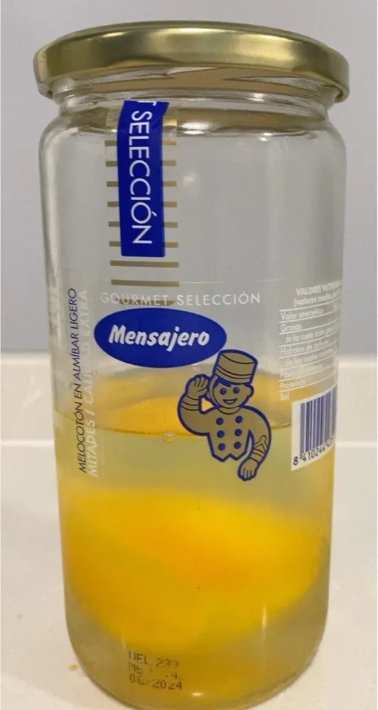 Melocotón en almíbar