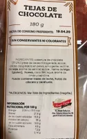 Tejas de chocolate