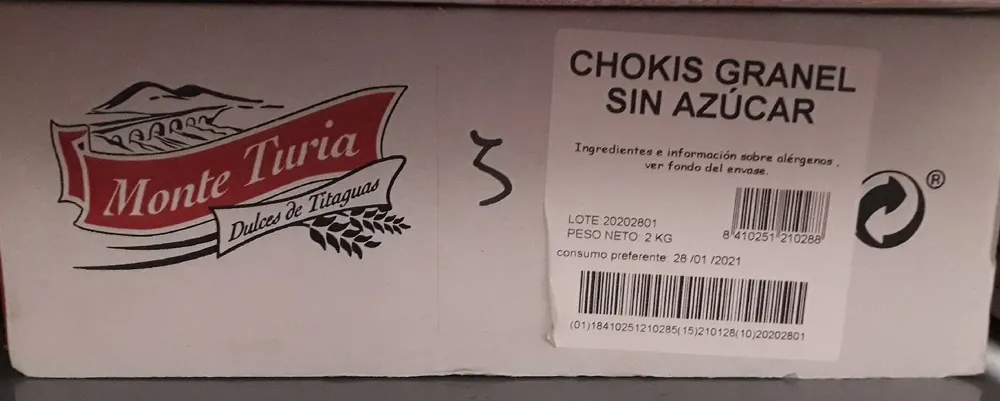 Chokis sin azúcar