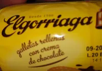 Galletas rellenas de chocolate