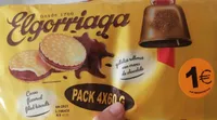 Galletas rellenas de crema de chocolate