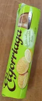Galletas rellenas con crema sabor limón